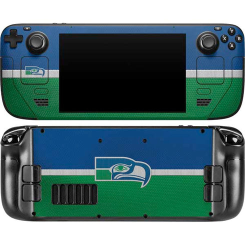 NFL Seattle Seahawks Vintage Steam Deck Handheld Gaming Computer Skin